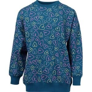 BCG Girls Lifestyle Cotton Fleece Oversize Sweatshirt in Legion Heart Cluster LG